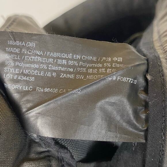Theory Zaine Neoteric Polyamide Blend Gray Men Casual Pants Size 36x28 - Picture 8 of 8